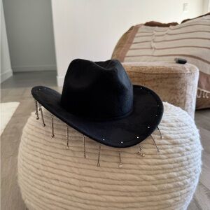 Ride the Cowboy Sparkle Hat Black Fashion Nova